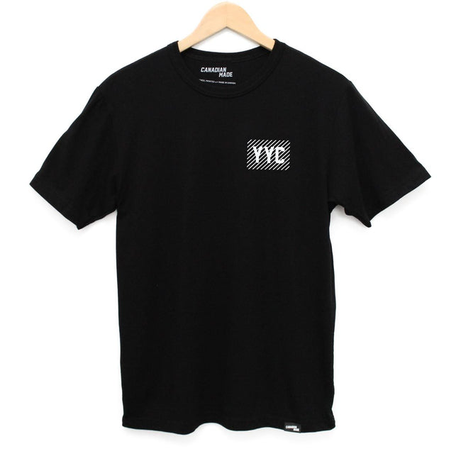 YYC Calgary Airport Code Bamboo T-Shirt - Black