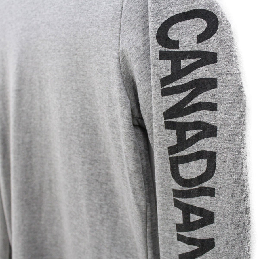 Canadian Made Wavy Round Hem Long Sleeve - Grey