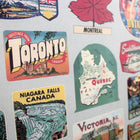 Canadian Provinces Retro 20 x 28'' Print + Hanging Kit