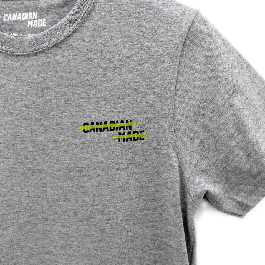 Canadian Made Highlight Round Hem T-Shirt - Grey