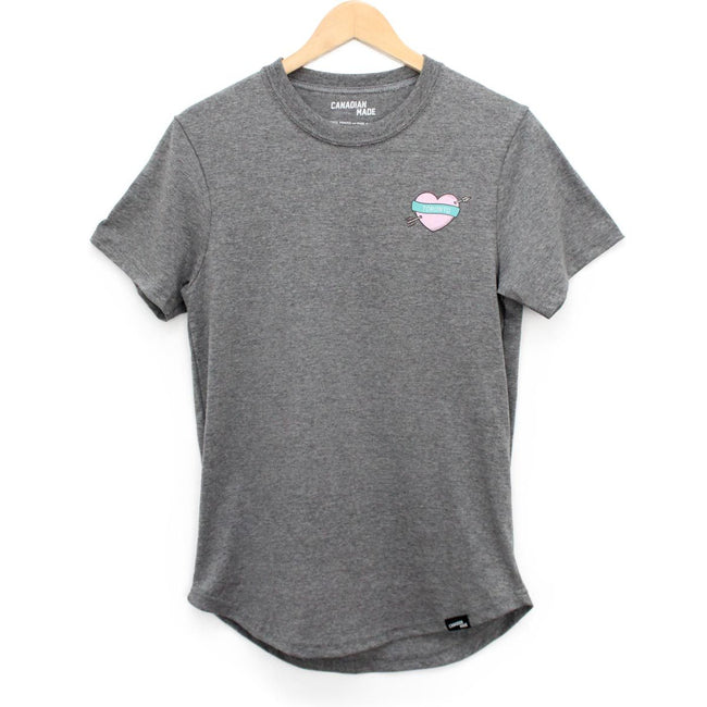 Toronto Heart and Arrow Round Hem T-Shirt - Grey