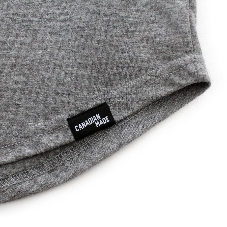 Vancouver Heart and Arrow Round Hem T-Shirt - Grey